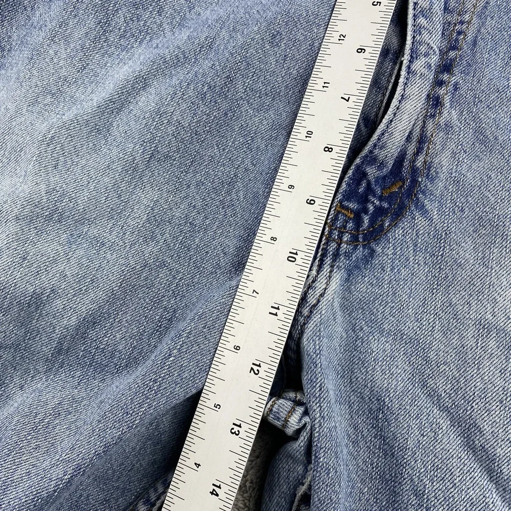 Signature by Levi Strauss‎ Loose Straight Mens 38x32 Blue Light Wash Mid Rise
